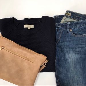 LOFT women’s navy sweater sz S